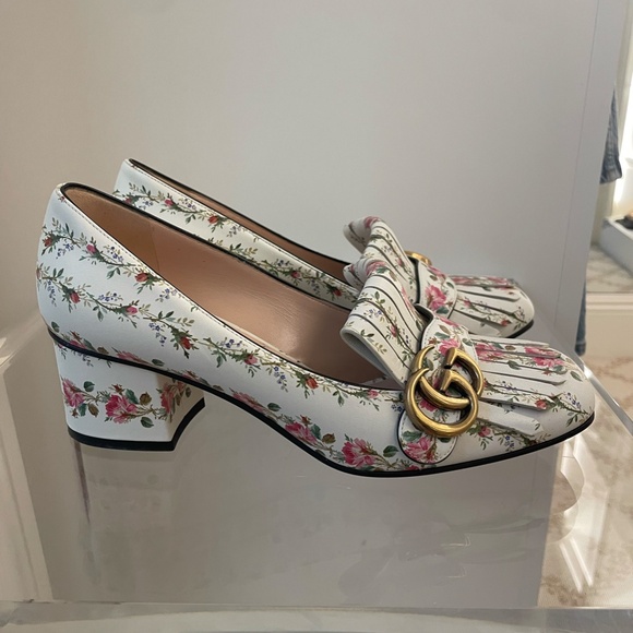 Gucci Marmont Floral Loafer 8.5/38 1/2 - Picture 5 of 7